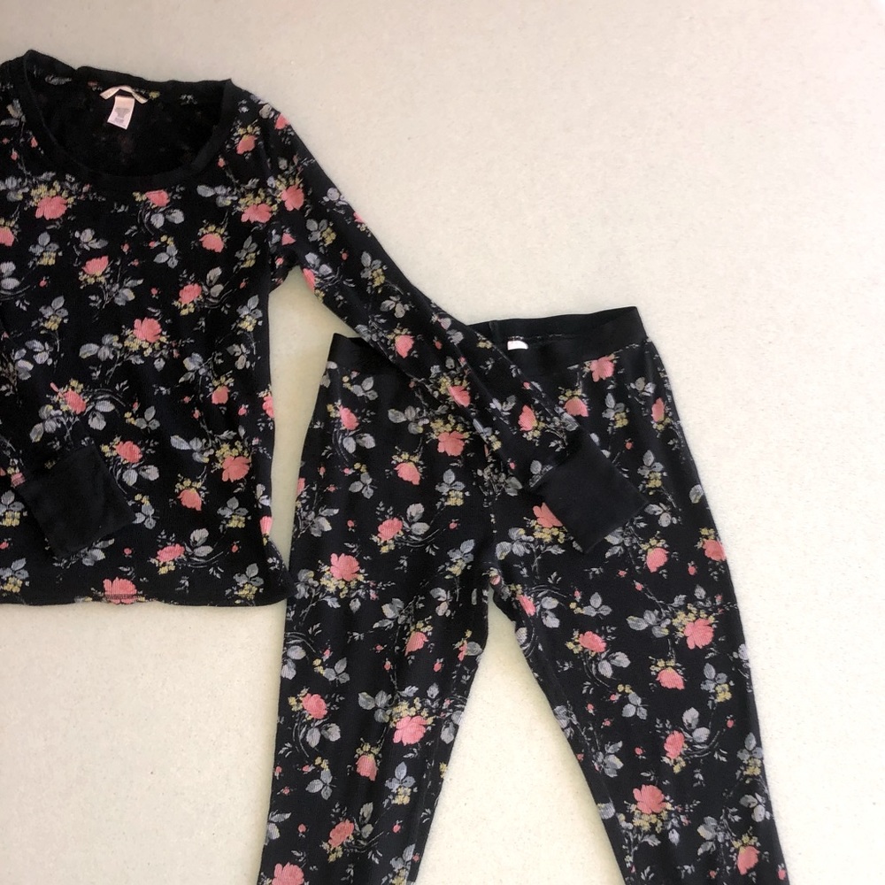 Victorias Secret Floral Pajama Set